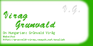 virag grunvald business card